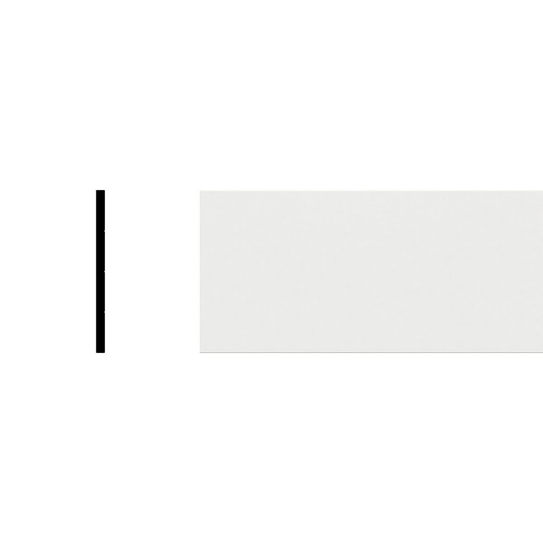 Ekena Millwork 5 7/8"H x 3/8"P x 96"L Flat Utility Trim Moulding, PVC MLD06X00X96FLSWPV - main